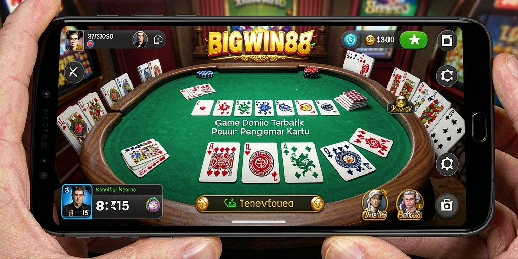 Tampilan menarik dari gameplay domino di BIGWIN88.