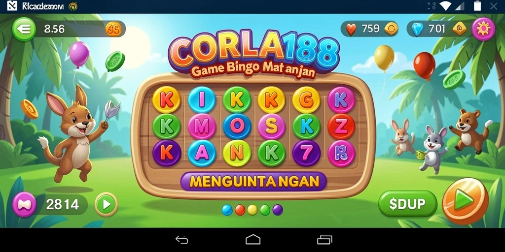 Screenshot gameplay CORLA188 menampilkan keseruan bermain Bingo.