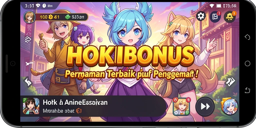 Tangkapan layar menampilkan pertarungan epik dalam HOKIBONUS.