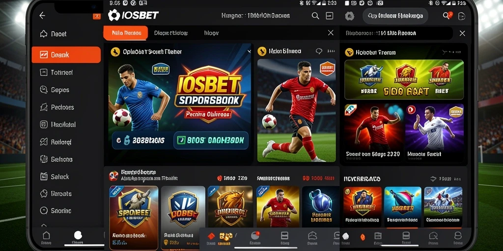 Screenshot menunjukkan antarmuka taruhan olahraga IOSBET yang menarik.