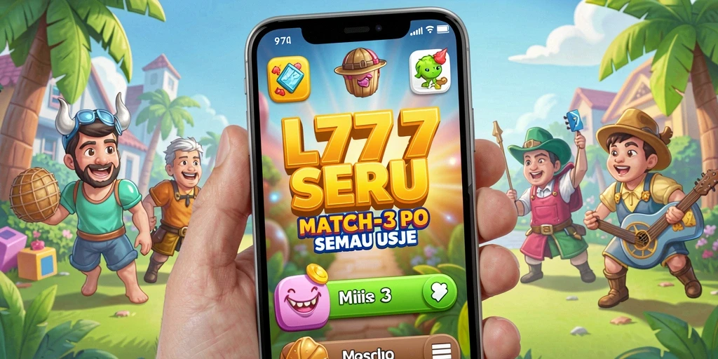 Tangkap momen seru gameplay L777 Match-3 yang menantang.
