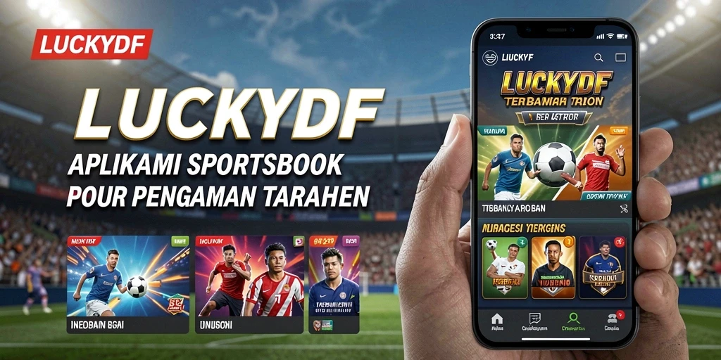 Tampilan menarik dari LUCKYDF saat pengguna memasang taruhan olahraga.