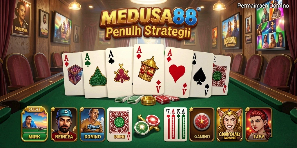 Tampilan gameplay seru dari MEDUSA88 dengan pemain yang bersaing.