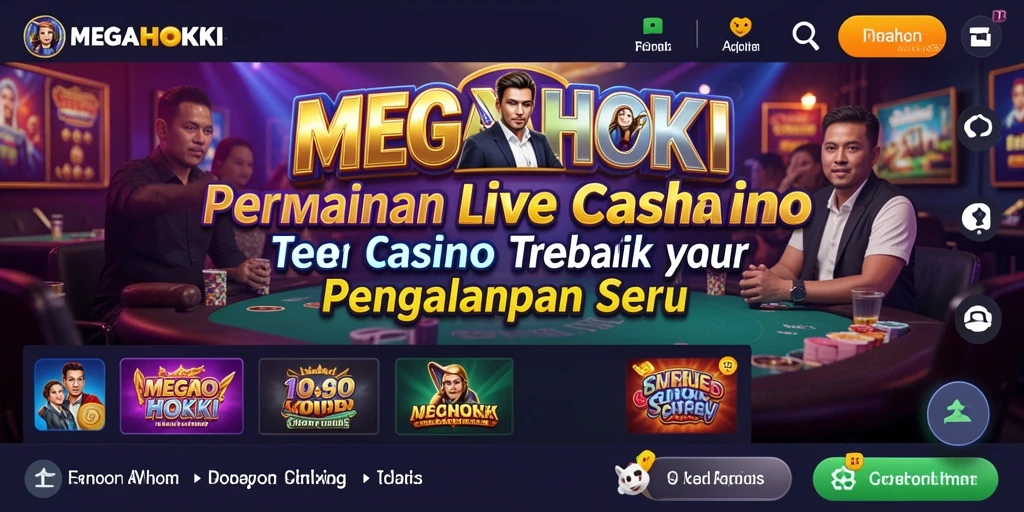 Tampilan gameplay seru di MEGAHOKI Live Casino.
