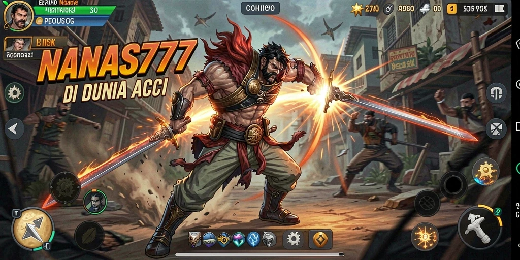 Tampilan aksi yang mendebarkan dalam game NANAS777.