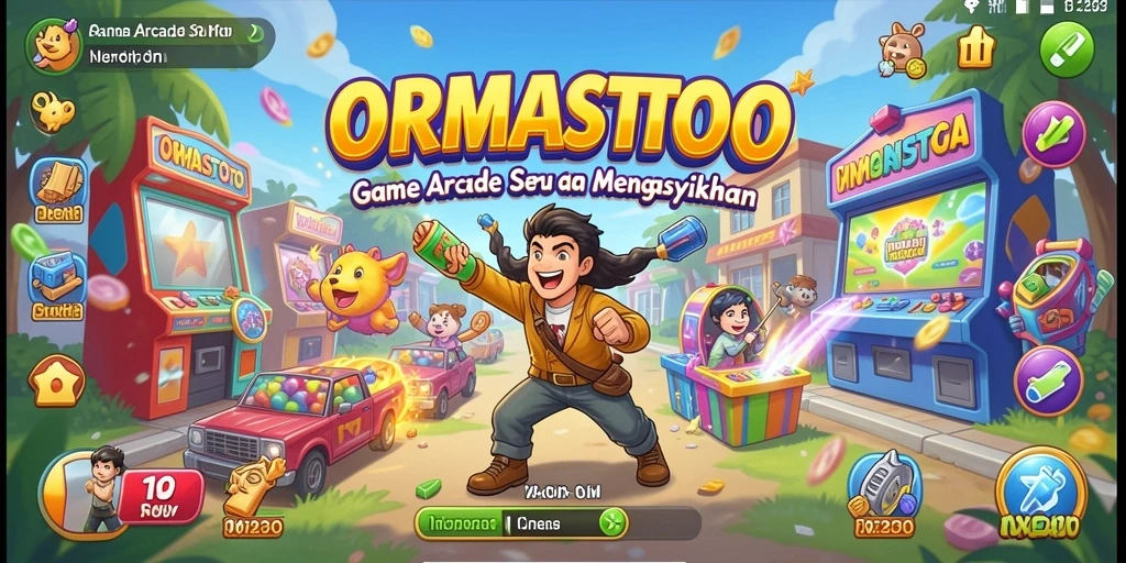Tampilan gameplay seru dari ORMASTOTO dengan rintangan menantang.
