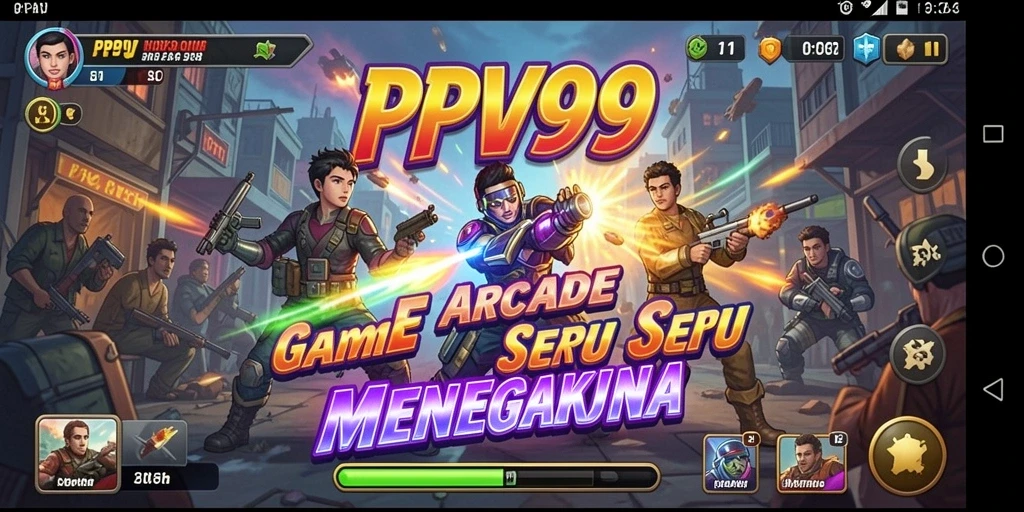 Tampilan gameplay Arcade PPV99 yang mendebarkan.
