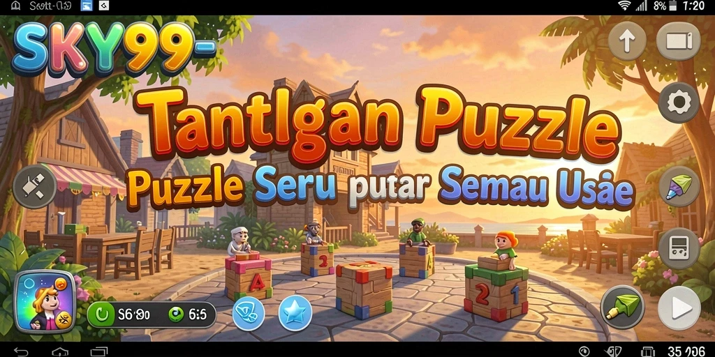 Tampilan gameplay SKY99 yang menarik dan menantang teka-teki.
