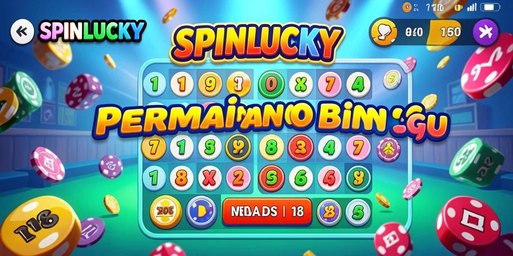 Tangkapan layar gameplay SPINLUCKY yang menampilkan suasana seru permainan Bingo.