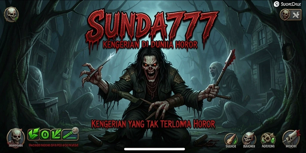 Tampilan gameplay menakutkan dengan suasana horor yang mencekam.