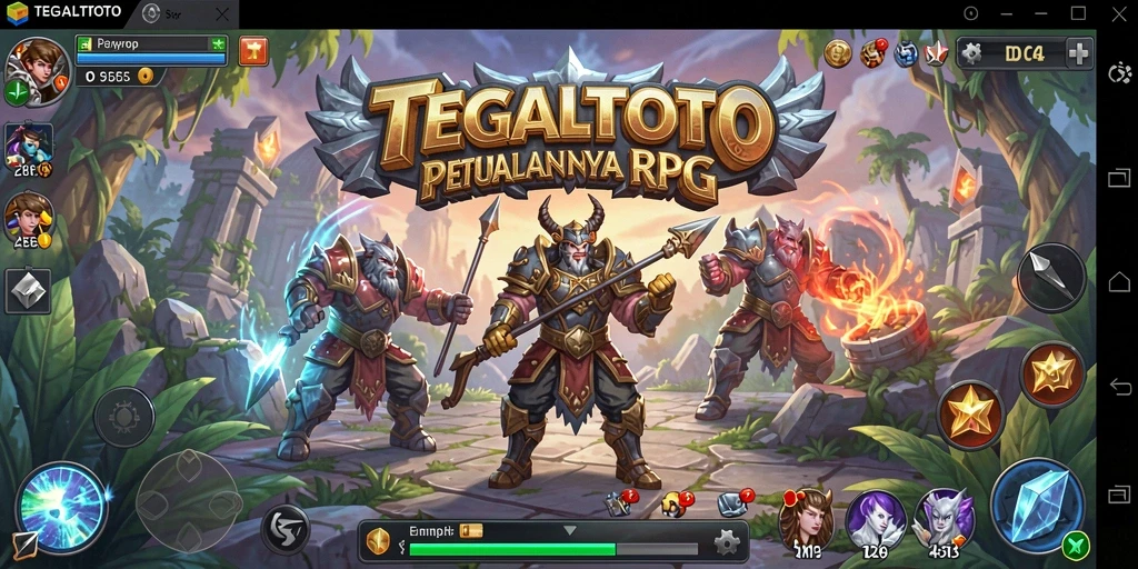 Tampilan gameplay RPG yang memukau dan penuh petualangan.