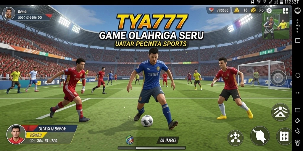 Screenshot TYA777 memperlihatkan aksi seru dalam permainan olahraga.