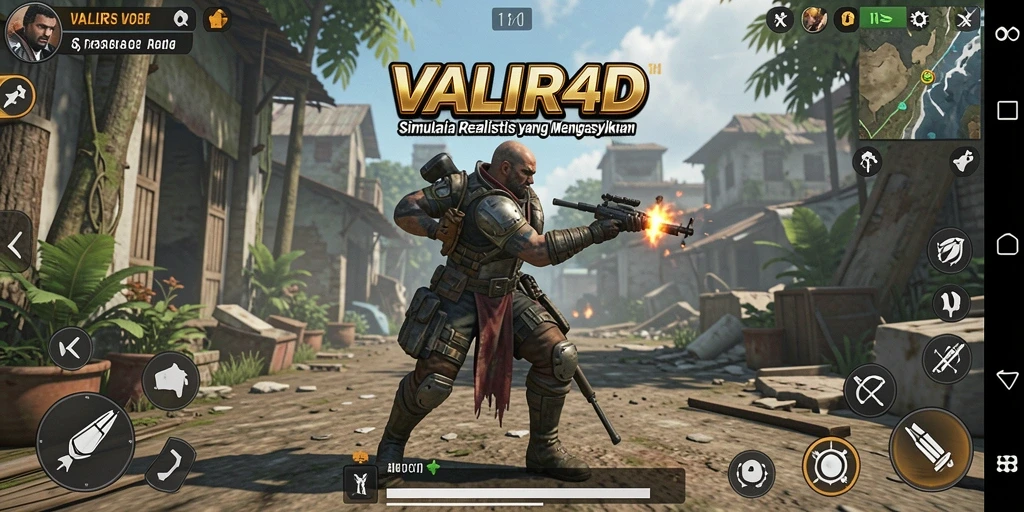 Tampilan gameplay VALIR4D dengan grafis yang menarik dan interaksi realistis.